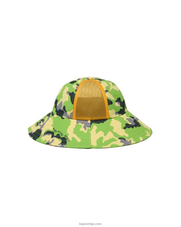 Војничко зелена клинци A Bathing Ape шумска маскирна мрежаста капа J42801395