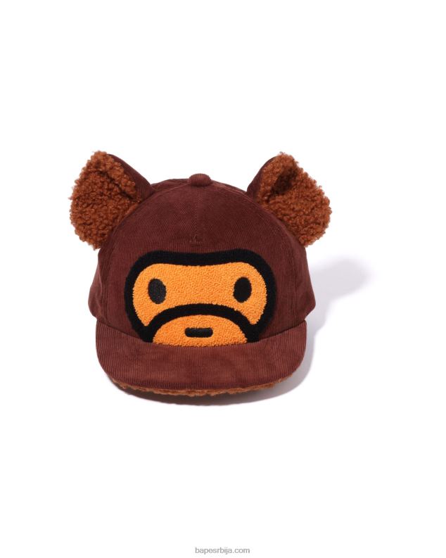 браон клинци A Bathing Ape капа за уши бебе мило медведа J42801489