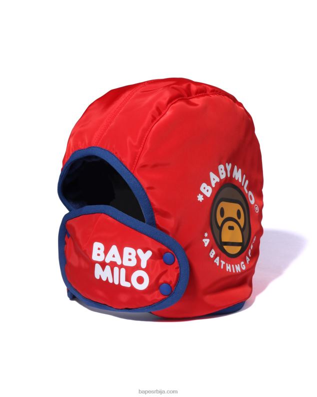 јарко црвена клинци A Bathing Ape баби мило тркачка капа J42801715