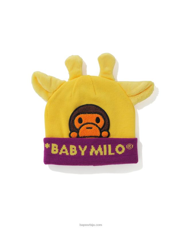 жута клинци A Bathing Ape беба мило пријатељи боа капа J42801764