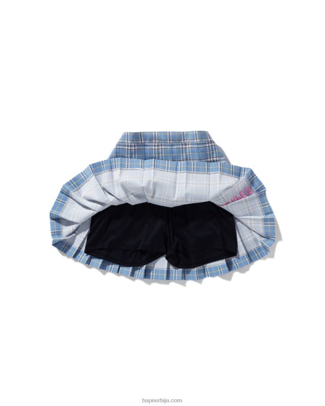 Плави клинци A Bathing Ape карата плисирана сукња јр J42801696