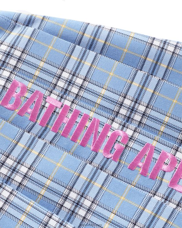 Плави клинци A Bathing Ape карата плисирана сукња јр J42801696