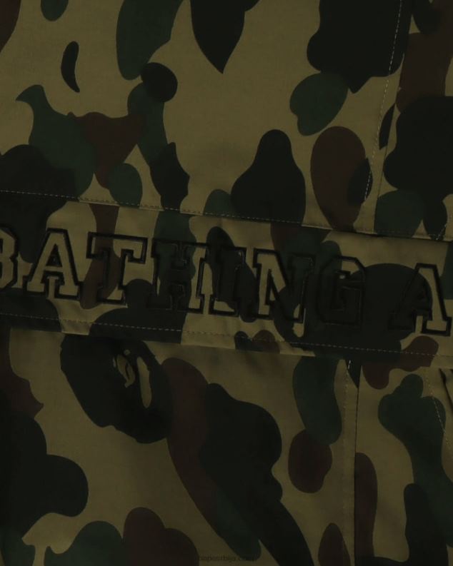 Војничко зелена клинци A Bathing Ape 1. цамо 4ваи јакна J42801754
