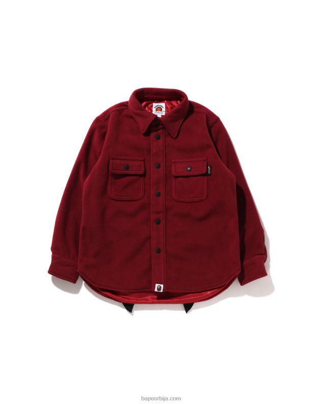 јарко црвена клинци A Bathing Ape јакна од ајкуле J42801641