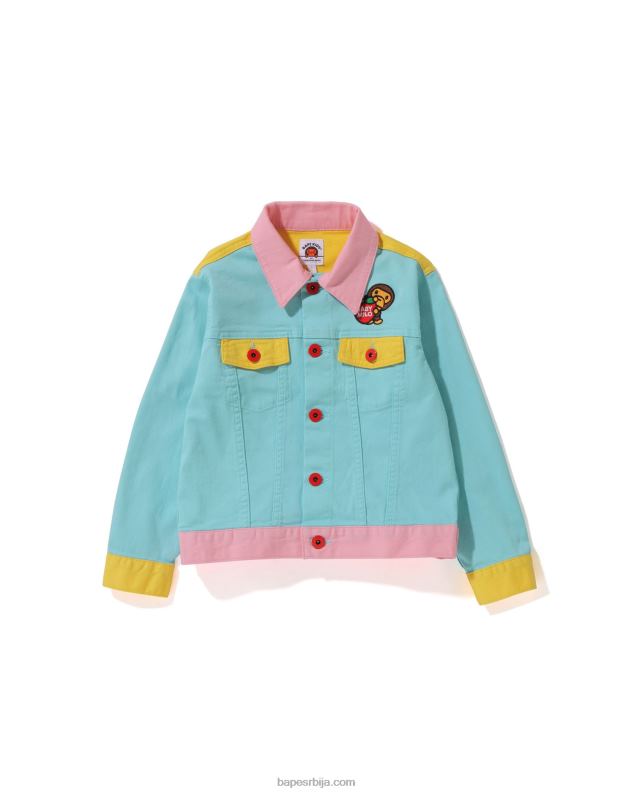 цаисе клинци A Bathing Ape јакна за бебе мило дугмад J42801726