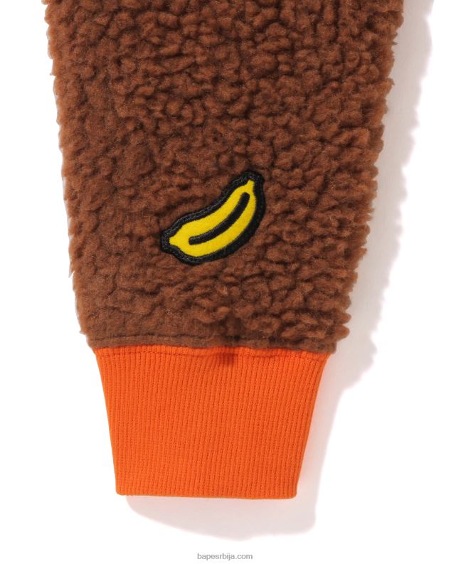 браон клинци A Bathing Ape баби мило боа плишана јакна J42801778