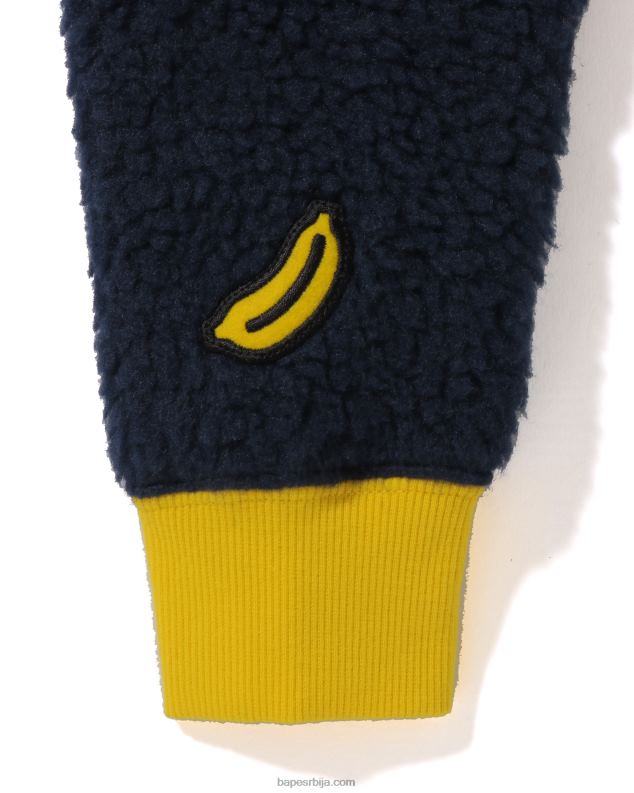 Плави клинци A Bathing Ape баби мило боа плишана јакна J42801779