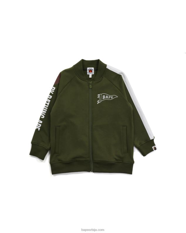 Војничко зелена клинци A Bathing Ape мајица топ J42801789