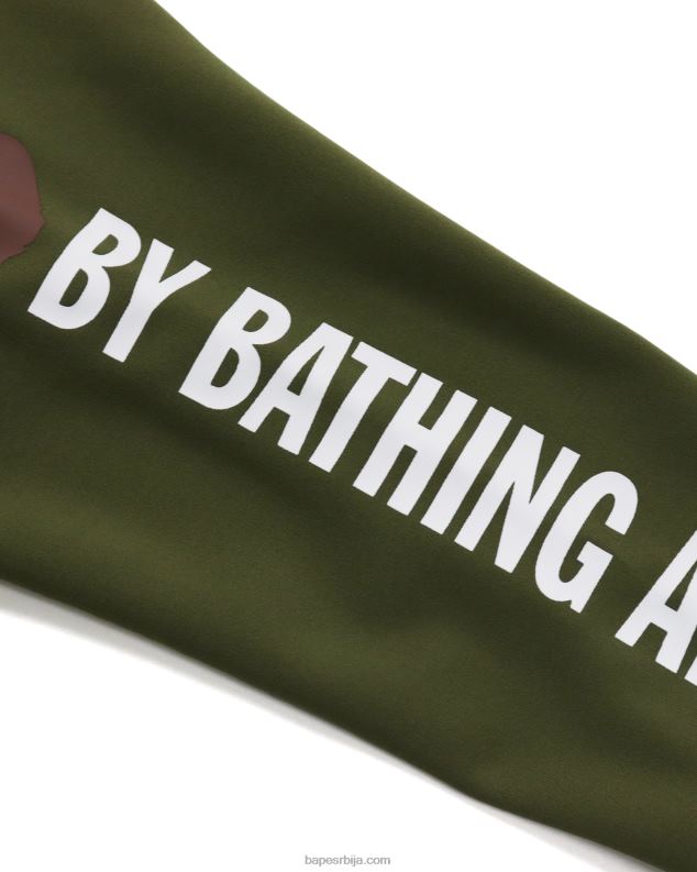 Војничко зелена клинци A Bathing Ape мајица топ J42801789
