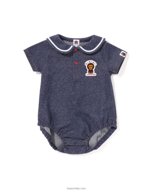 тексас клинци A Bathing Ape баби мило јерсеи тексас боди са морнарском крагном J42801401