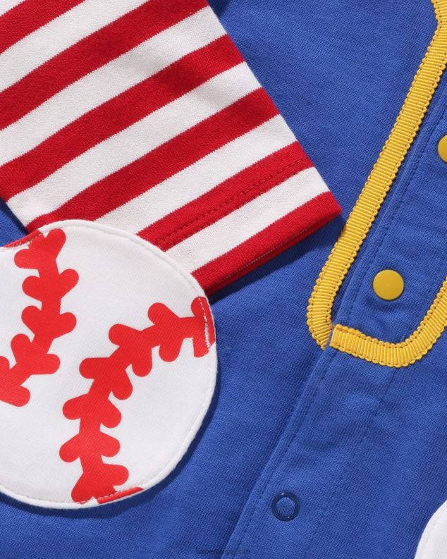 Плави клинци A Bathing Ape вишеслојни комбинезони са обручем за бејзбол J42801568