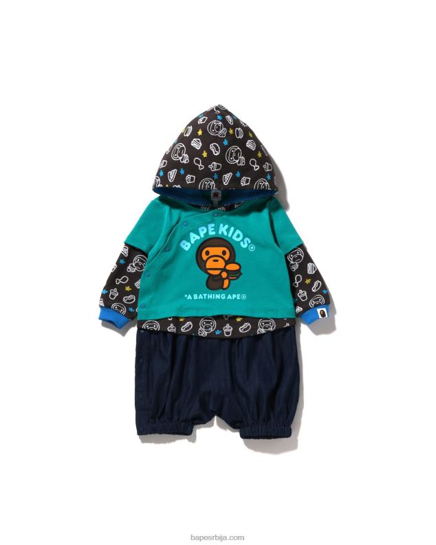 Нана клинци A Bathing Ape баби мило јунк фоод вишеслојни комбинезон J42801604