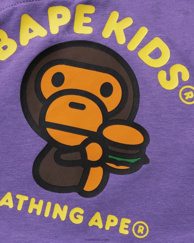 љубичаста клинци A Bathing Ape баби мило јунк фоод вишеслојни комбинезон J42801605