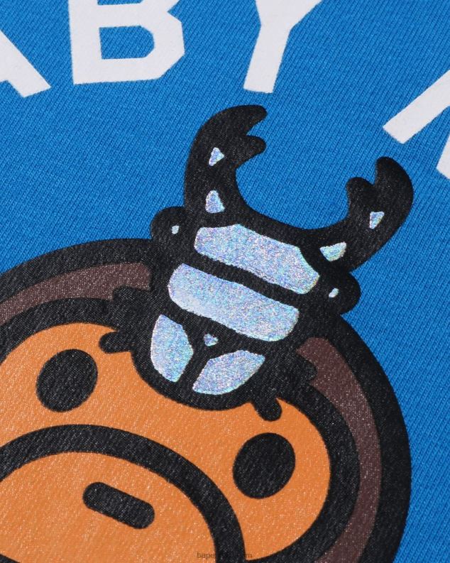 Плави клинци A Bathing Ape слојевити боди за бебе мило јелена J42801615