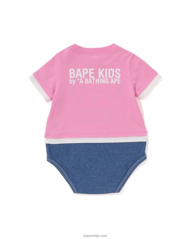 розе клинци A Bathing Ape баби мило фаце вишеслојни боди J42801702