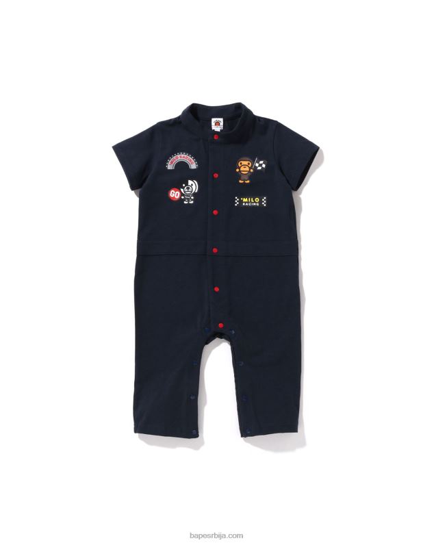 Морнарско плаво клинци A Bathing Ape баби мило тркачки комбинезон J42801733