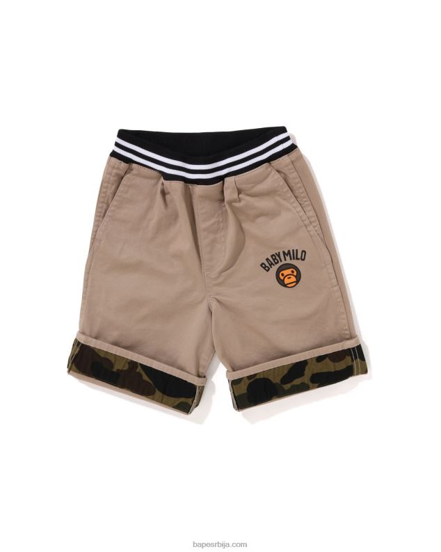 беж клинци A Bathing Ape баби мило 1ст цамо шорц са манжетама J42801699
