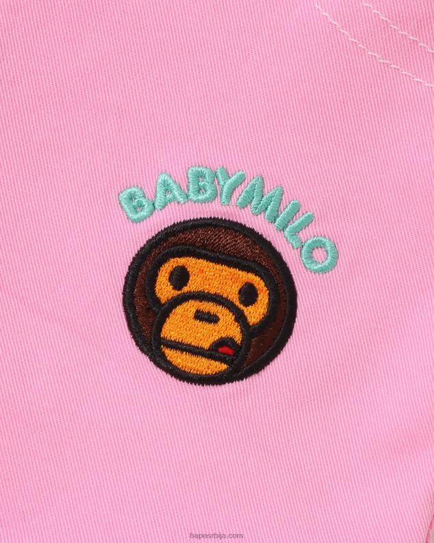 розе клинци A Bathing Ape баби мило шортс са наборима са јагодама J42801417