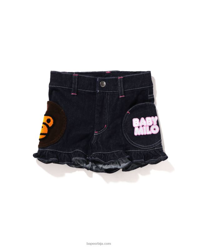 Морнарско плаво клинци A Bathing Ape шортс баби мило са пуним џеповима J42801600