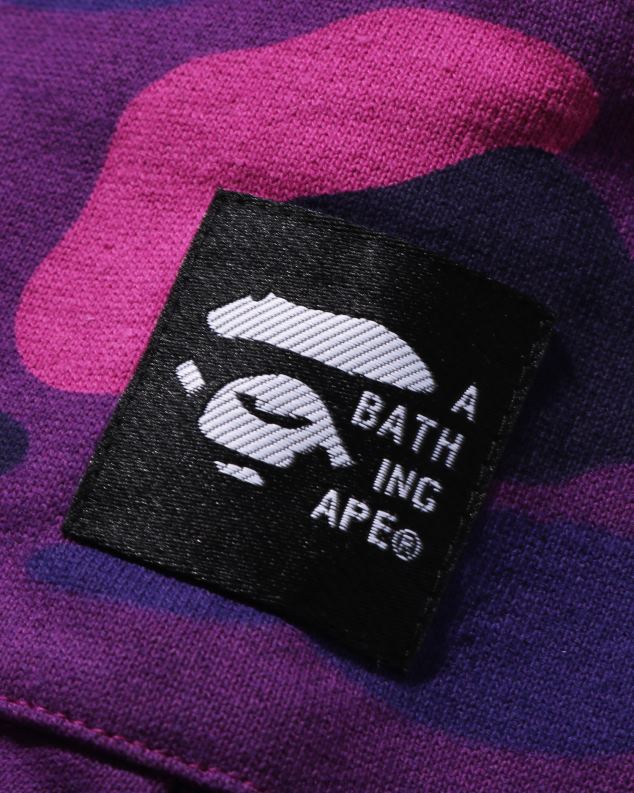 љубичаста клинци A Bathing Ape у боји цамо оверсизе шортс сароуел J42801638