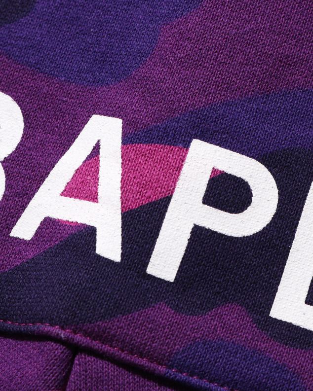 љубичаста клинци A Bathing Ape у боји цамо оверсизе шортс сароуел J42801638
