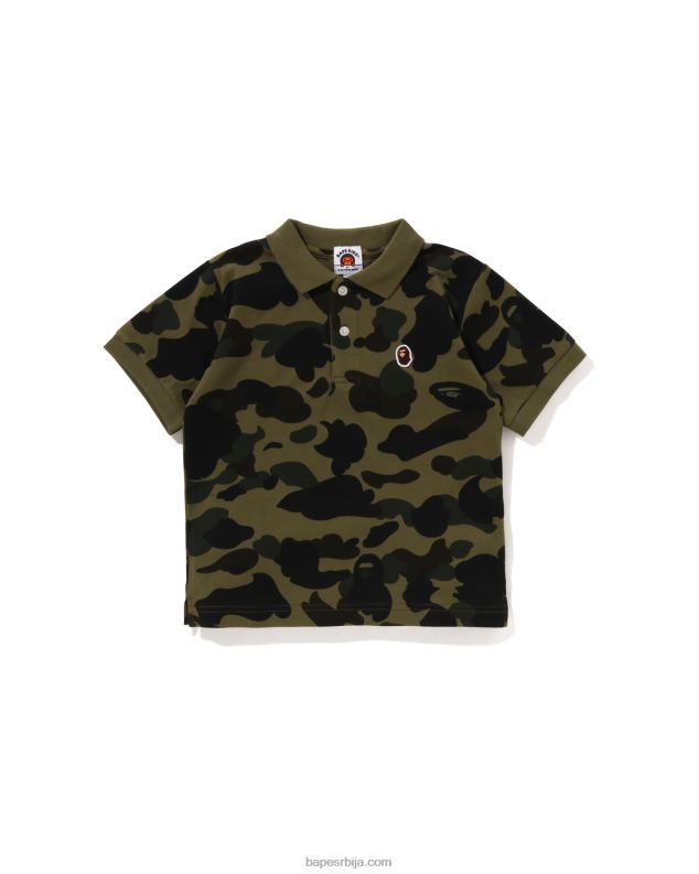 Војничко зелена клинци A Bathing Ape 1. цамо поло поло J42801304
