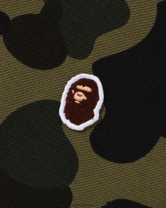 Војничко зелена клинци A Bathing Ape 1. цамо поло поло J42801304
