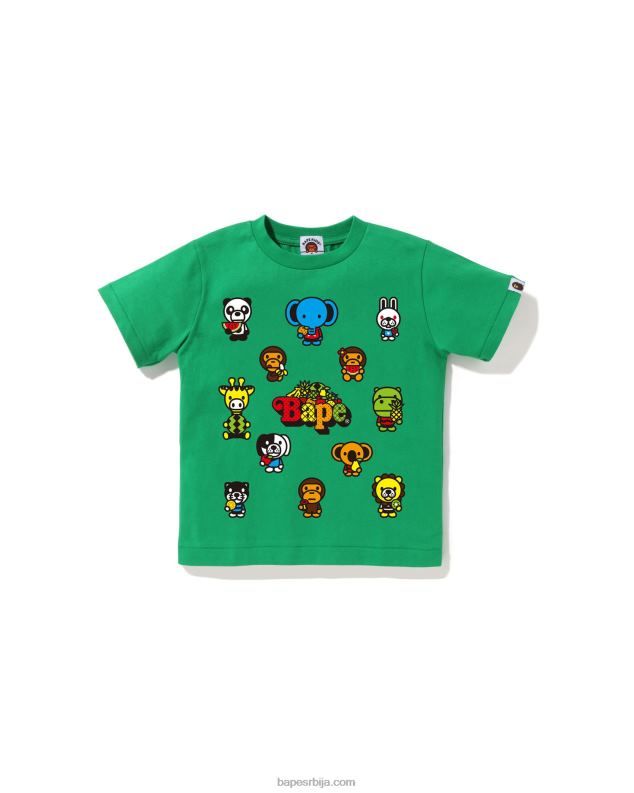 смарагд клинци A Bathing Ape баби мило мајица са мешаним воћем #1 J42801372