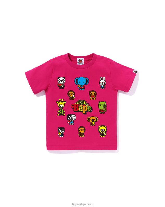 карминска ружа клинци A Bathing Ape баби мило мајица са мешаним воћем #1 J42801373