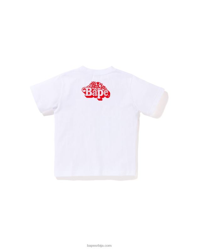 бео клинци A Bathing Ape баби мило мајица са мешаним воћем #1 J42801375