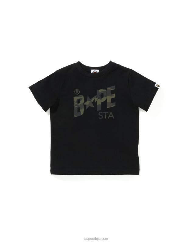 црн клинци A Bathing Ape рефлектор 1ст цамо лого мајица J42801662
