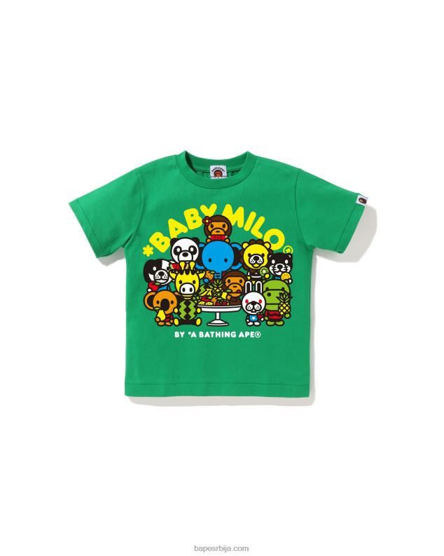 светло зелена клинци A Bathing Ape баби мило мајица са мешаним воћем #2 J42801455