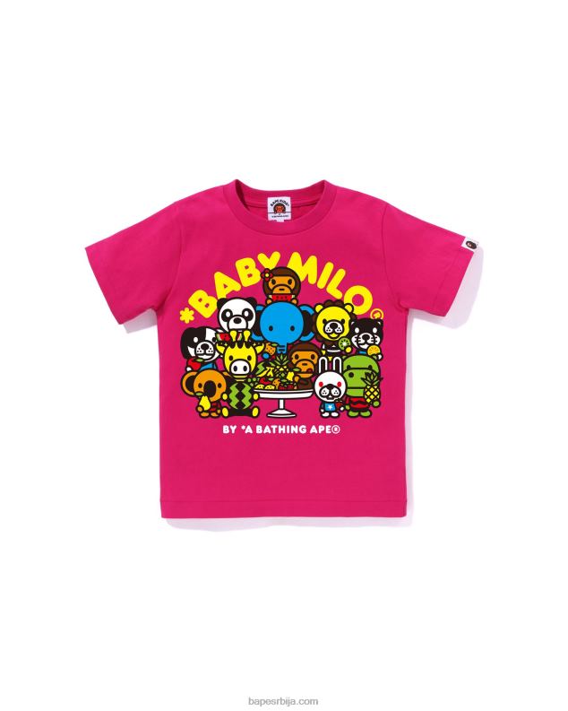 розе клинци A Bathing Ape баби мило мајица са мешаним воћем #2 J42801456