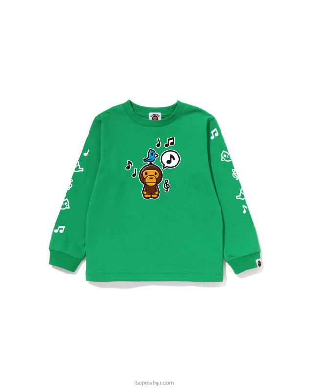 Нана клинци A Bathing Ape баби мило говорни балон мајица #2 J42801484