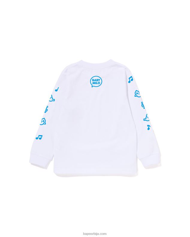бео клинци A Bathing Ape баби мило говорни балон мајица #2 J42801487