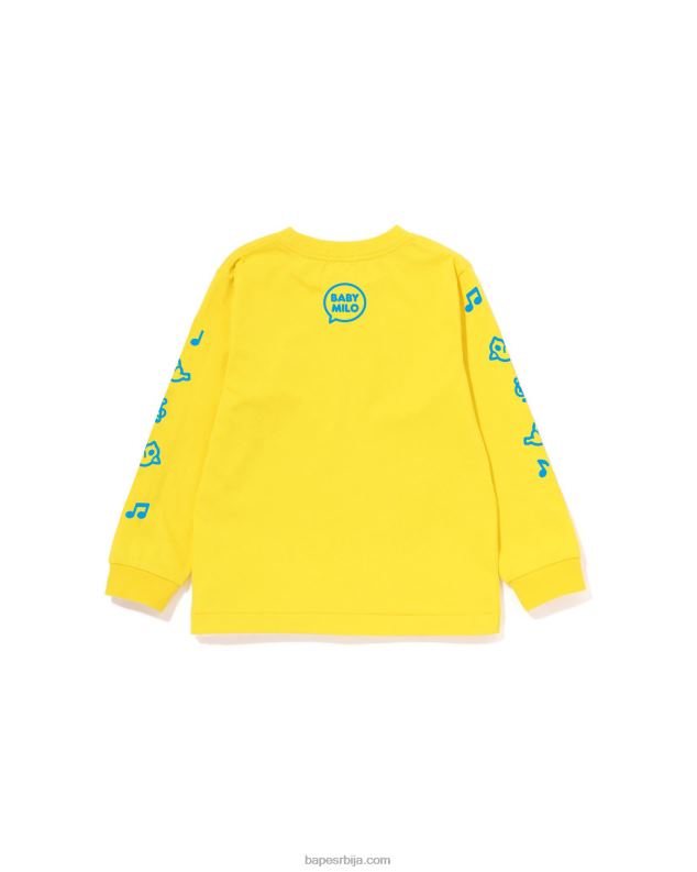 жута клинци A Bathing Ape баби мило говорни балон мајица #2 J42801488