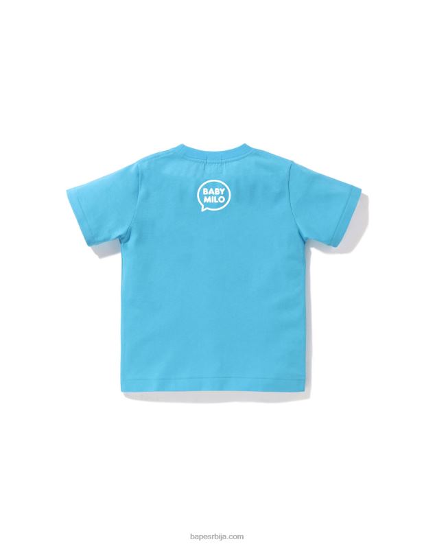 небеско плаветнило клинци A Bathing Ape баби мило говорни балон мајица #4 J42801561