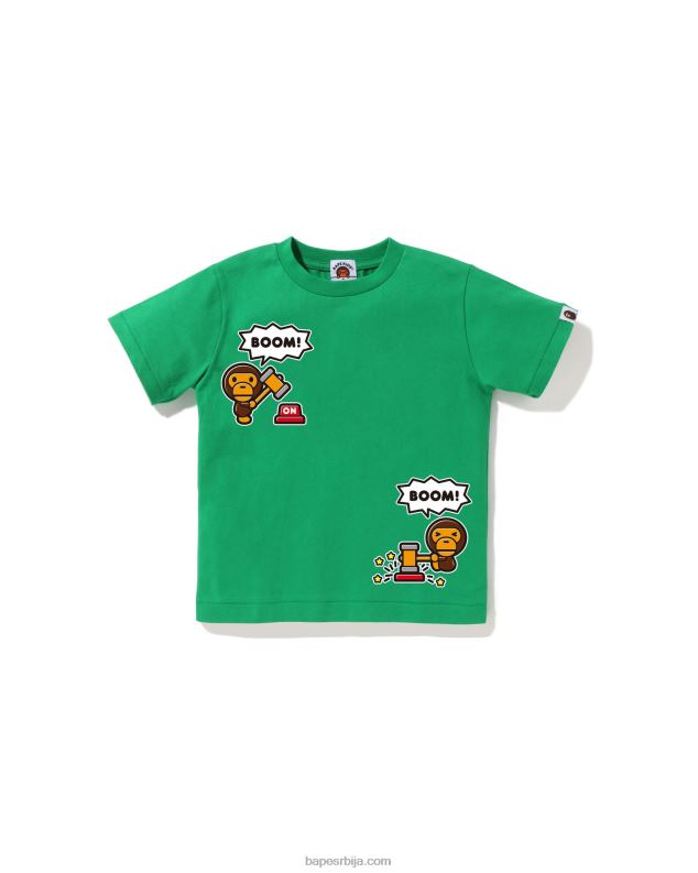 смарагд клинци A Bathing Ape баби мило говорни балон мајица #4 J42801562