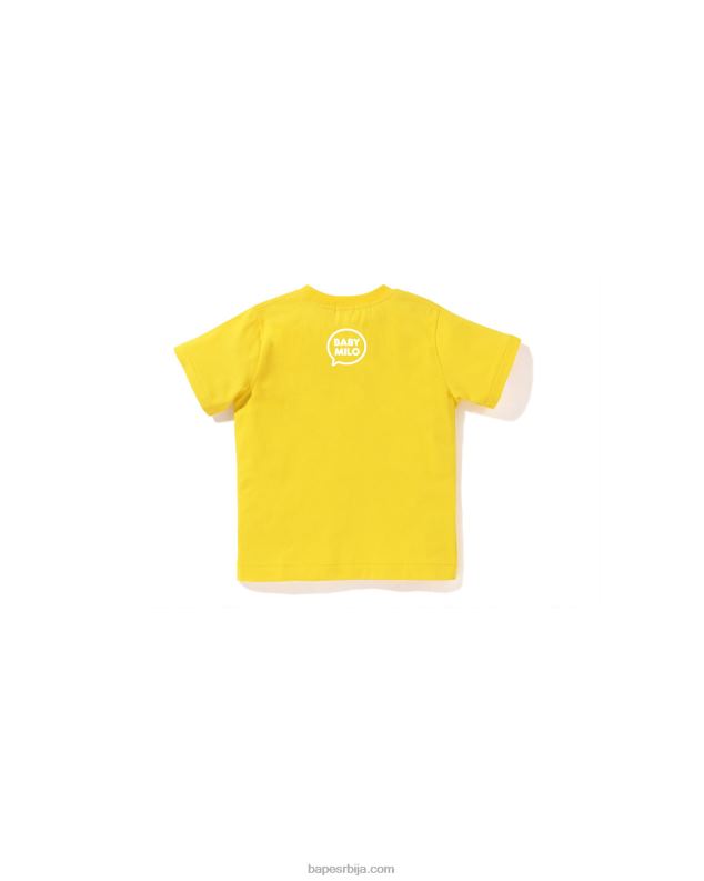жута клинци A Bathing Ape баби мило говорни балон мајица #4 J42801563