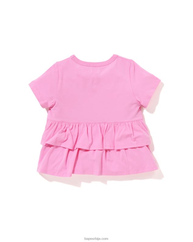 розе клинци A Bathing Ape баби мило мајица са наборима са јагодама J42801277