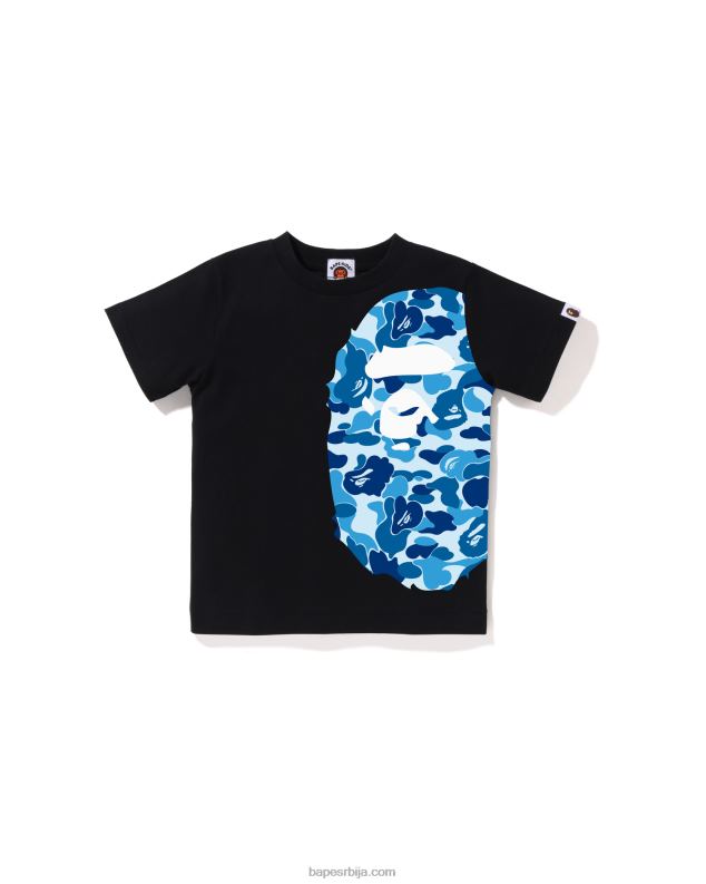 црн клинци A Bathing Ape абц цамо сиде биг хеад мајица J42801289