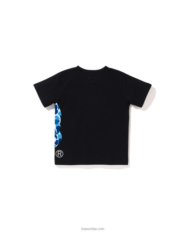 црн клинци A Bathing Ape абц цамо сиде биг хеад мајица J42801289