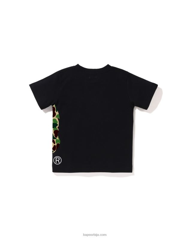 црн клинци A Bathing Ape абц цамо сиде биг хеад мајица J42801290