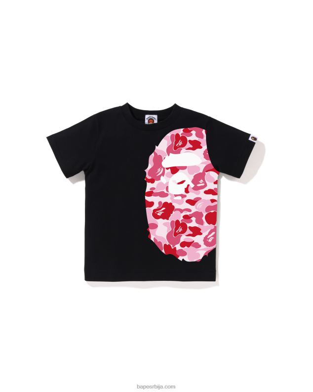 црн клинци A Bathing Ape абц цамо сиде биг хеад мајица J42801291