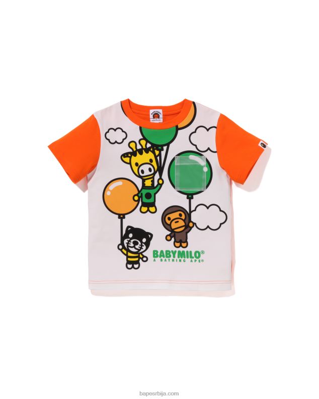 наранџаста клинци A Bathing Ape баби мило фриендс балон мајица J42801301