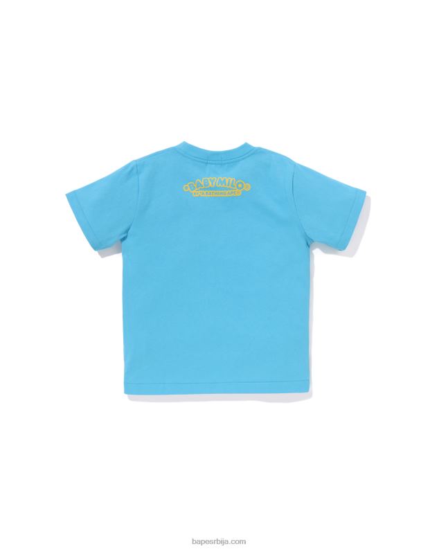 светло плава клинци A Bathing Ape баби мило мајица за пецање са принтом J42801316