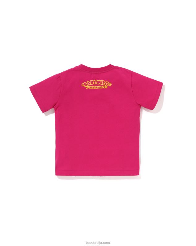 карминска ружа клинци A Bathing Ape баби мило мајица за пецање са принтом J42801318