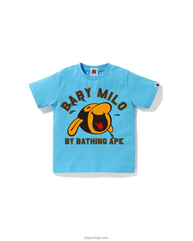 светло плава клинци A Bathing Ape класична баби мило мајица J42801348