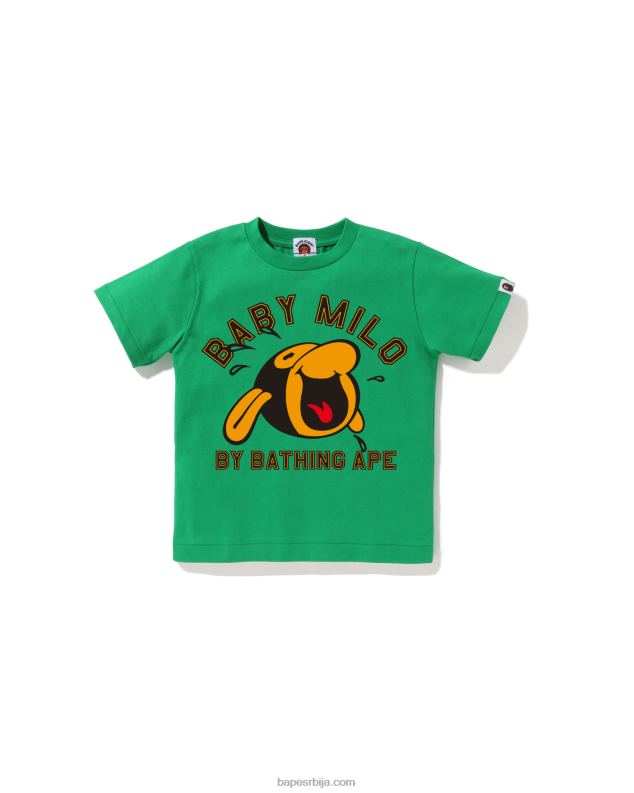 Војничко зелена клинци A Bathing Ape класична баби мило мајица J42801349