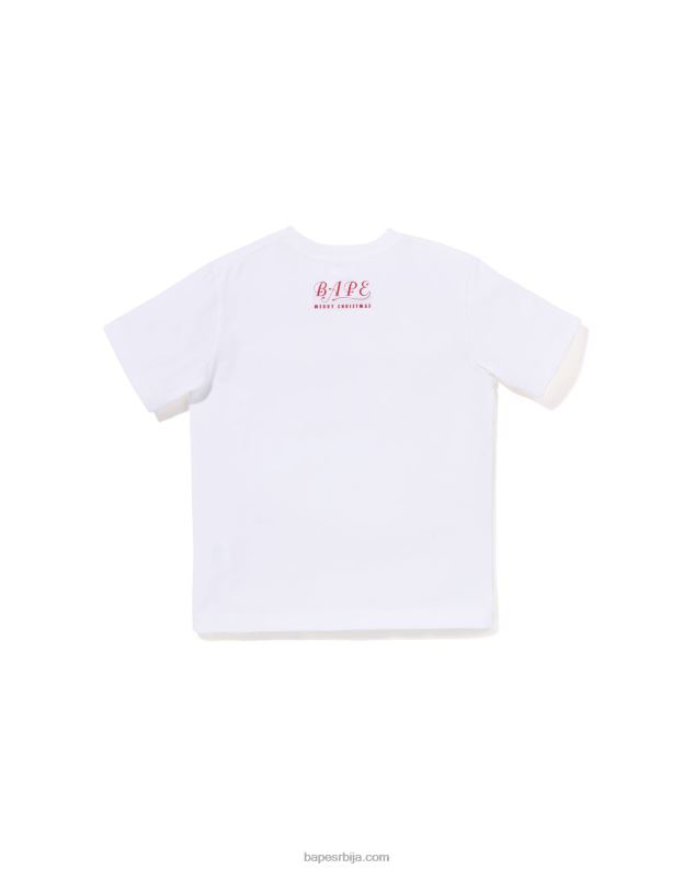 бео клинци A Bathing Ape божићна мајица за главу J42801358